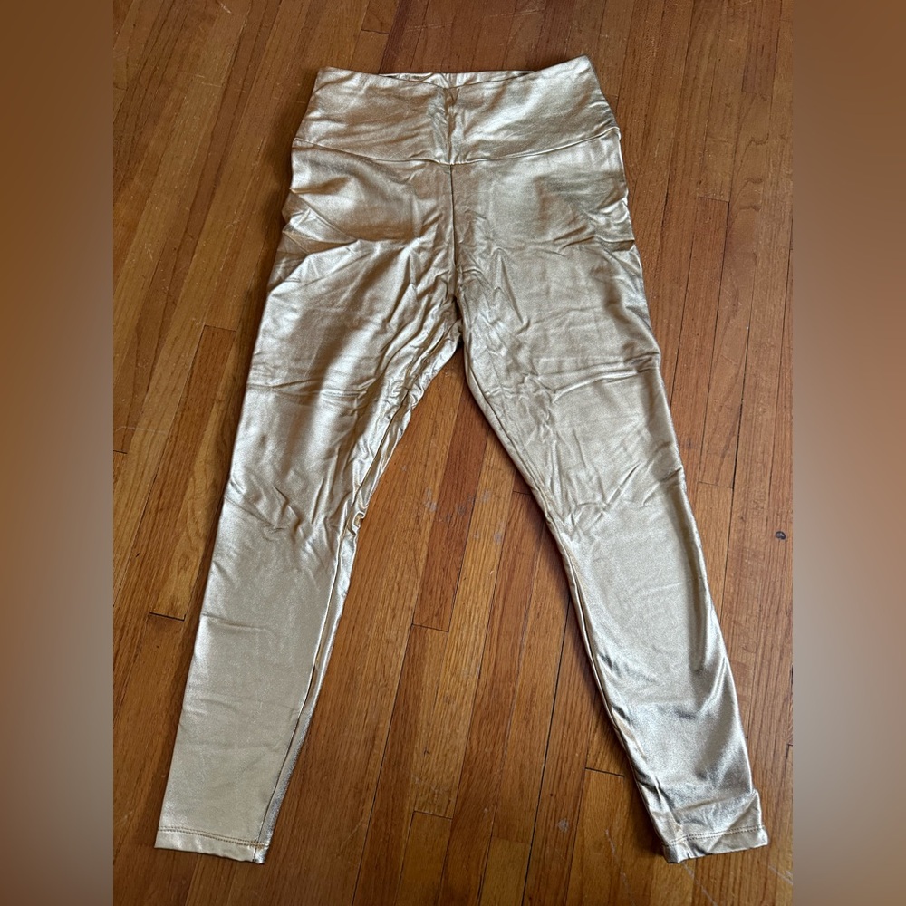 Shiny Gold Leggings